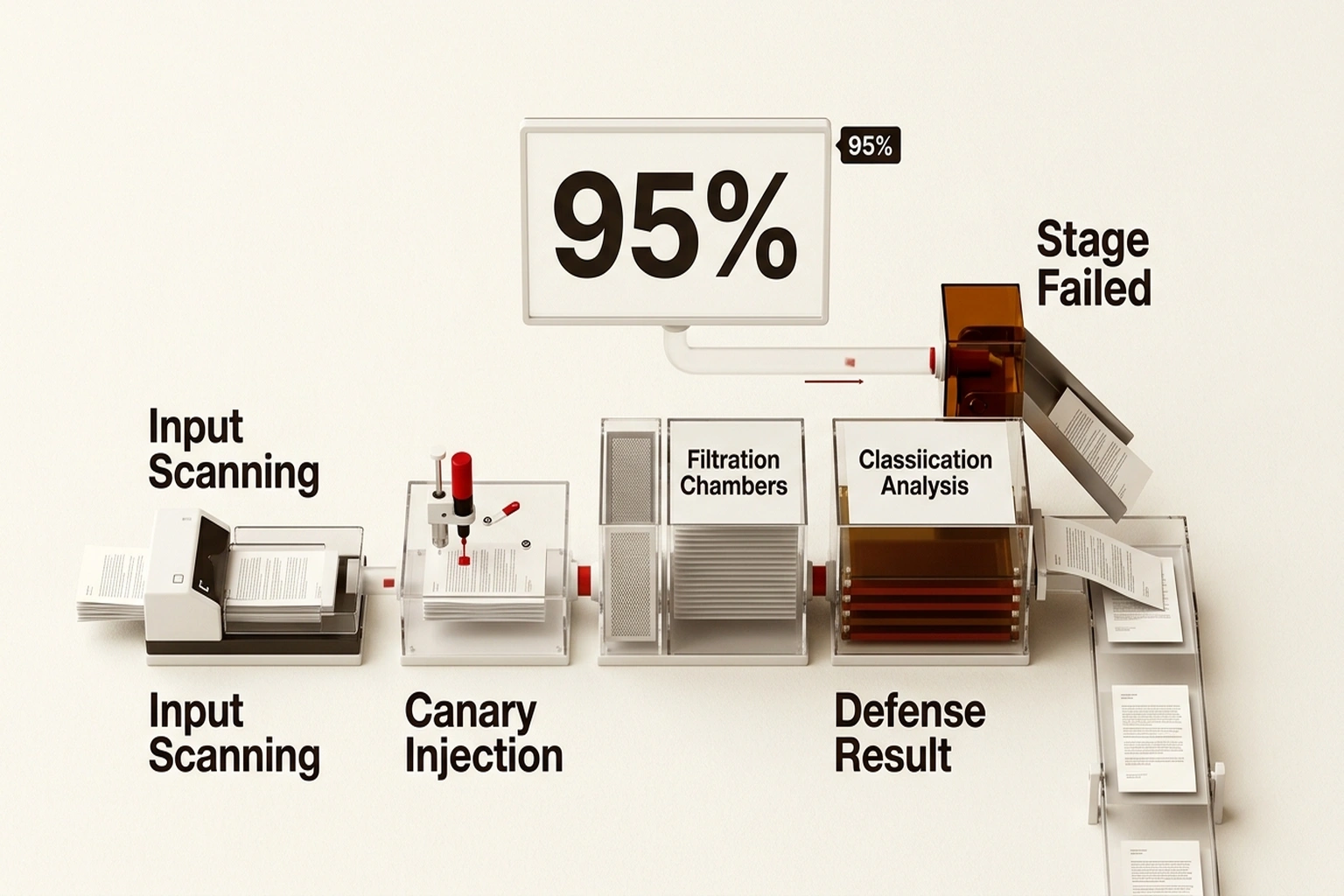 Infographic illustrating Step 5: Assemble the Multi-Layer Defense Pipeline from Preventing Prompt Injection: 5 Defenses That