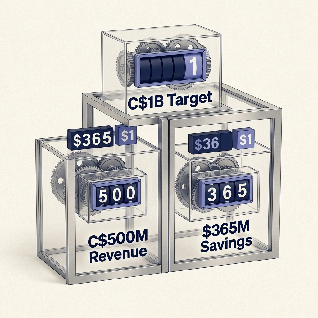 Infographic illustrating TD Bank's Billion-Dollar AI Bet from SLMs Are Winning the Banking Fraud War
