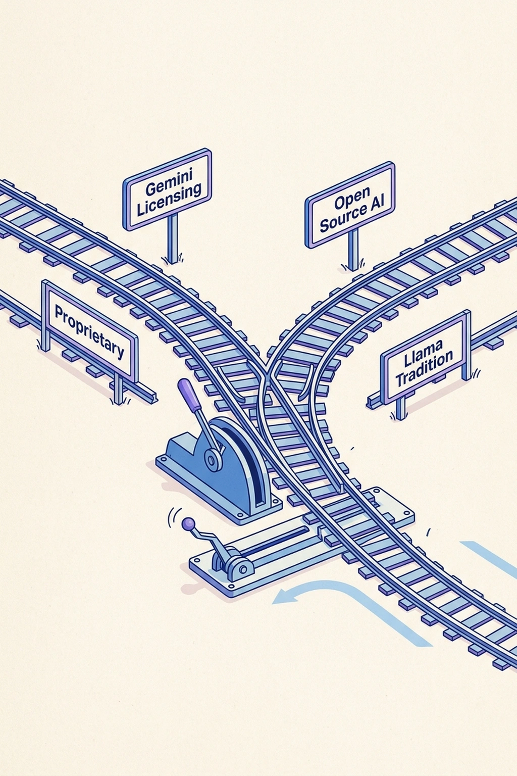 Infographic illustrating The Gemini Licensing Question from Meta Avocado AI Model Delay Exposes a $135B Gap