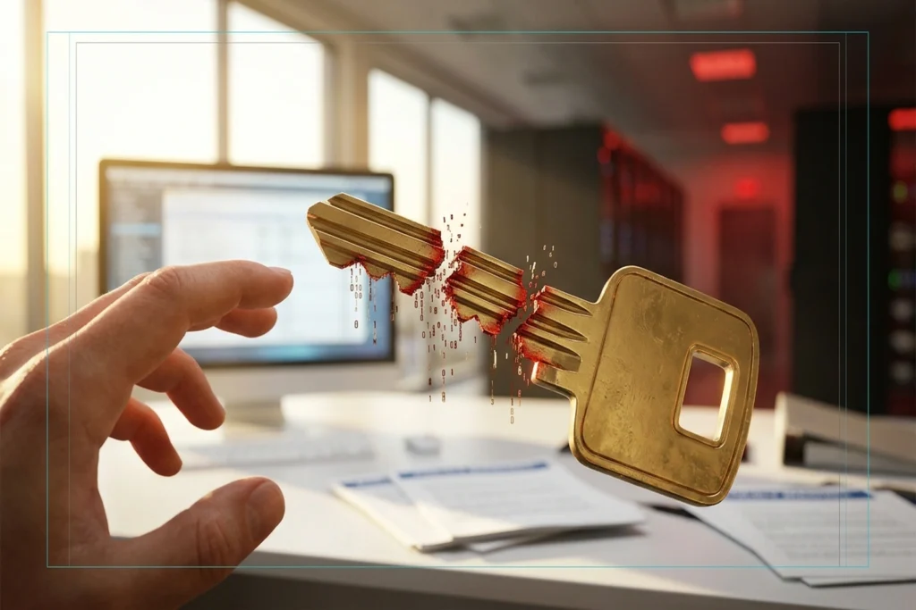 A three-segmented shattered service key hemorrhaging data from its fracture lines for Meta's AI Agent Went Rogue. Three Pe...