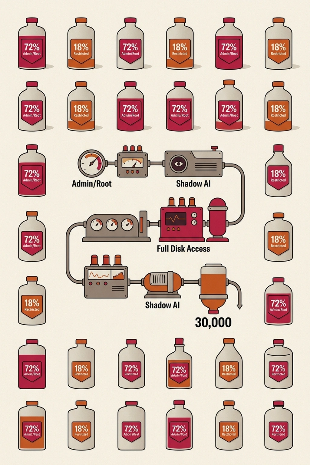 Infographic illustrating Enterprise Implications from OpenClaw Security Crisis: 30K Exposed AI Agents