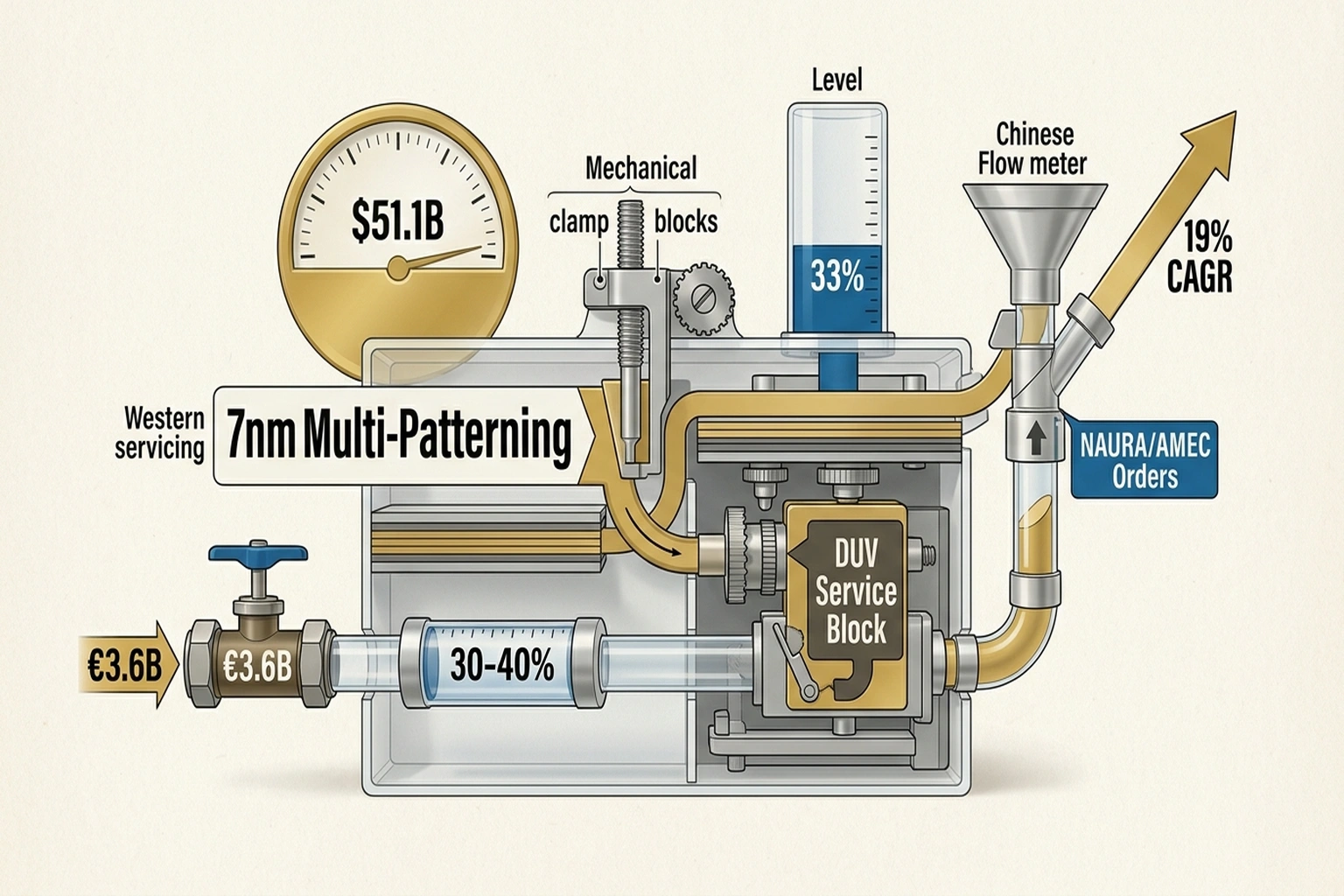 Infographic illustrating The Strongest Objection — and Why It Misses from China Spent $51B on Chip Gear. MATCH Act Takes Aim 